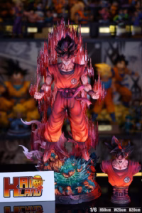 Dragon Ball YunQi Studio Goku Kaio ken Resin Statue