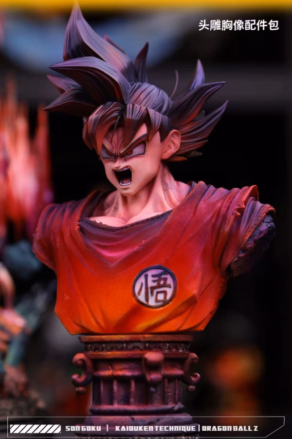 Dragon Ball YunQi Studio Goku Kaio ken Resin Statue 3