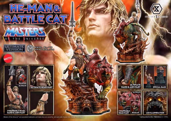 He Man Prime 1 Studio He Man x Battle Cat Licensed Resin Statue 0