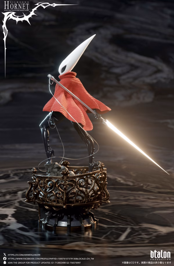Hollow Knight Dtalon Production Silksong Hornet Resin Statue 6