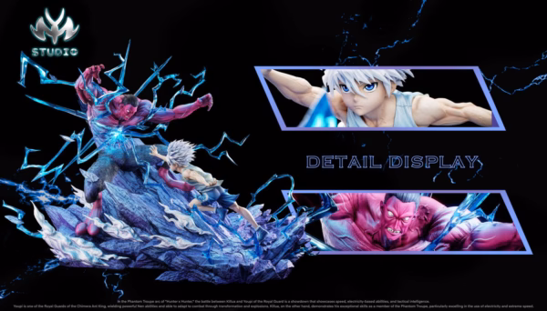 Hunter x Hunter MY Studio Killua Zoldyck Vs Menthuthuyoupi Resin Statue 1