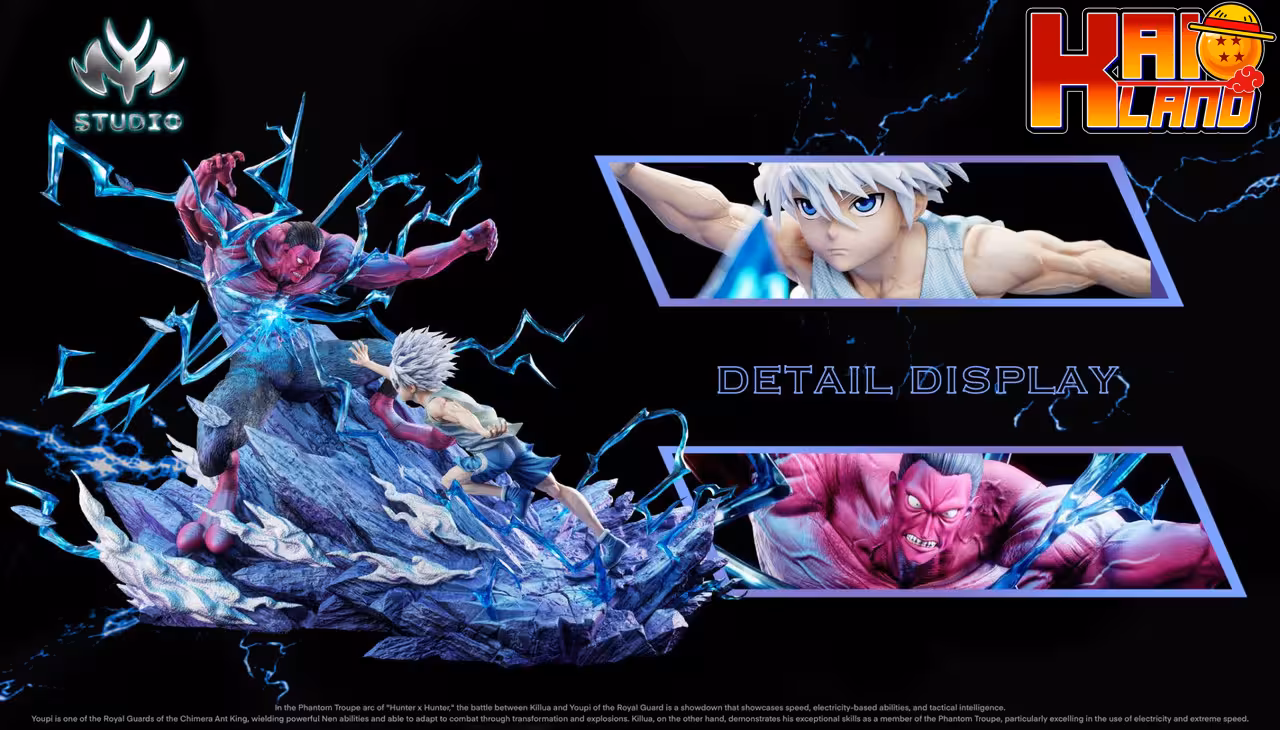 Hunter x Hunter MY Studio Killua Zoldyck Vs Menthuthuyoupi Resin Statue