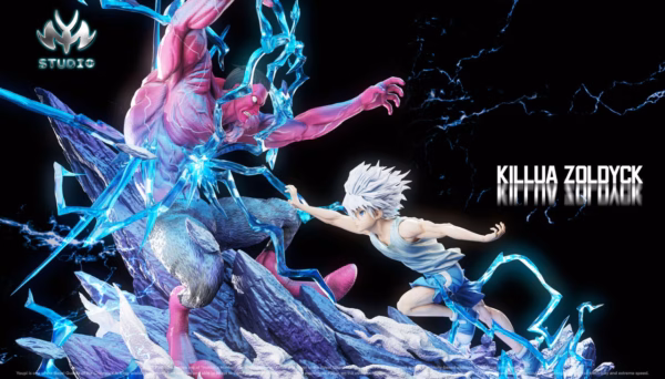 Hunter x Hunter MY Studio Killua Zoldyck Vs Menthuthuyoupi Resin Statue 3