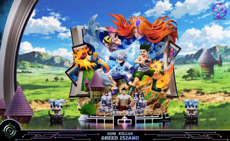 Hunter x Hunter Scorpion Studio Greed Island Arc Gon Frecss x Killua Zoldyck Resin Statue