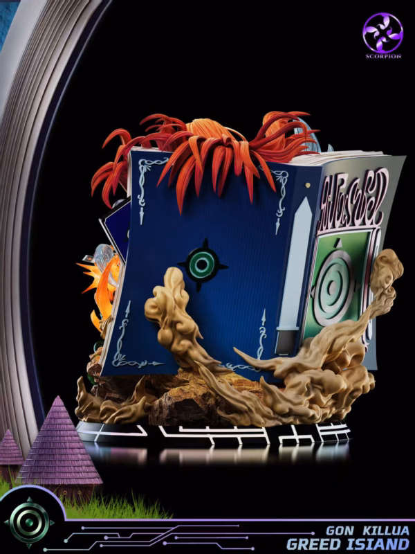 Hunter x Hunter Scorpion Studio Greed Island Arc Gon Frecss x Killua Zoldyck Resin Statue 5