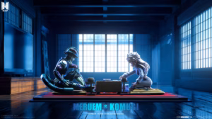 Hunter x Hunter Zoldyck Studio Meruem Vs Komugi Resin Statue