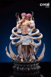 Jujutsu Kaisen Coral Studio Ryomen Sukuna x Yuji Itadori Resin Statue