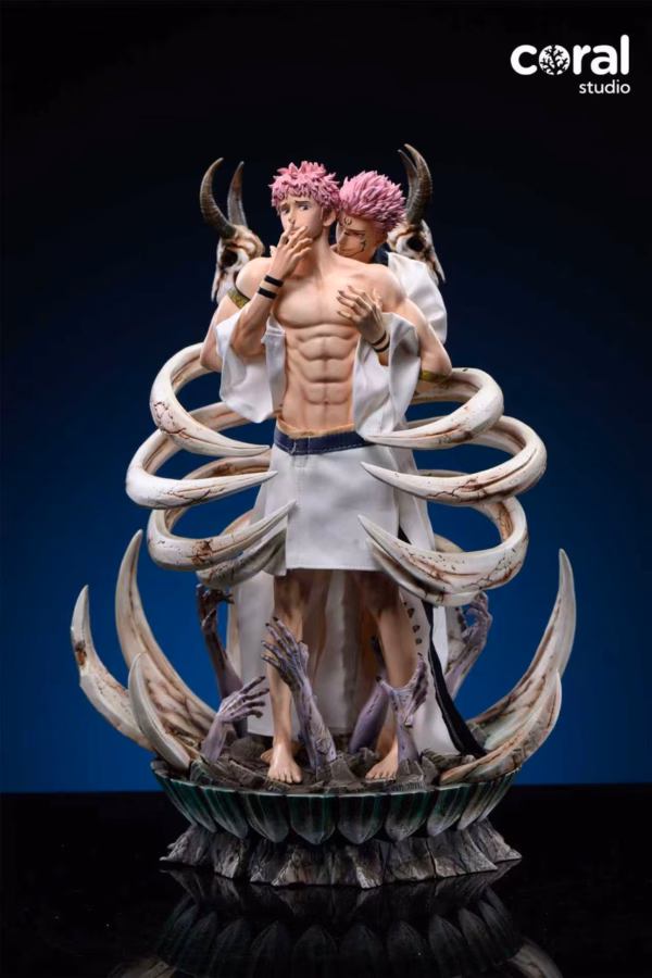 Jujutsu Kaisen Coral Studio Ryomen Sukuna x Yuji Itadori Resin Statue 2