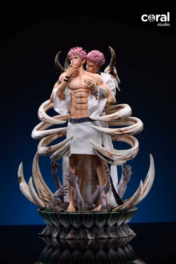 Jujutsu Kaisen Coral Studio Ryomen Sukuna x Yuji Itadori Resin Statue 3