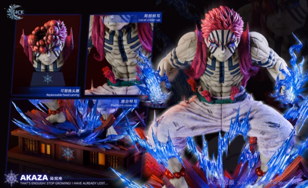 Kimetsu No Yaiba ICE Studio Akaza Resin Statue 4