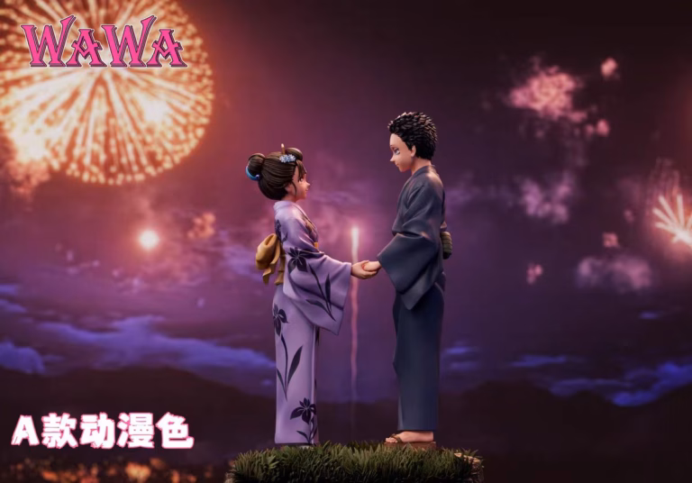 Kimetsu No Yaiba Wawa Studio Komaji x Koyuki Resin Statue