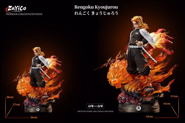 Kimetsu No Yaiba Zayico Studio Rengoku Kyoujurou Resin Statue 1