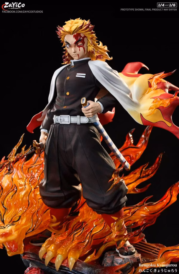 Kimetsu No Yaiba Zayico Studio Rengoku Kyoujurou Resin Statue 3