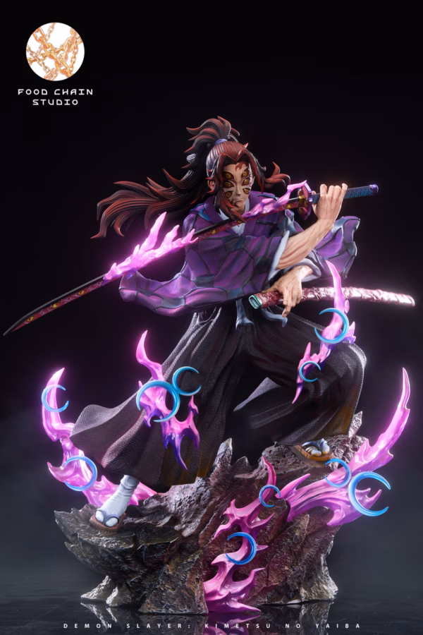 Kimetsu no Yaiba Food Chain Studio Kokushibo x Akaza x Douma Resin Statue 4