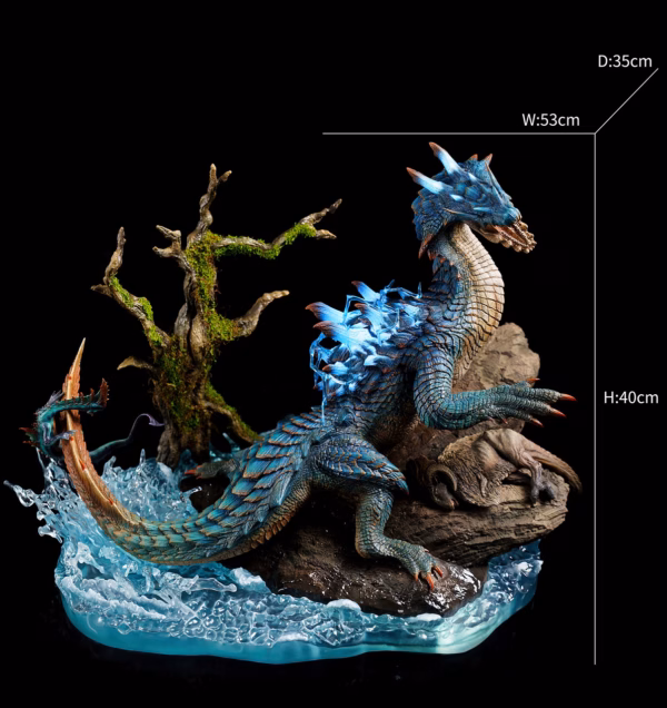 Monster Hunter Dragon Frontier Studio Lagiacrus﻿ Resin Statue 3
