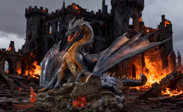 Monster Hunter MH Studio Black Dragon Resin Statue