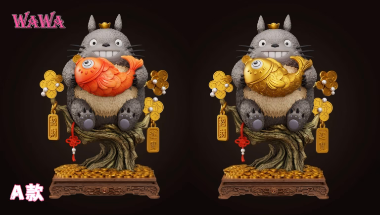 My Neighbour Totoro WAWA Studio Fortune Cat Totoro Resin Statue