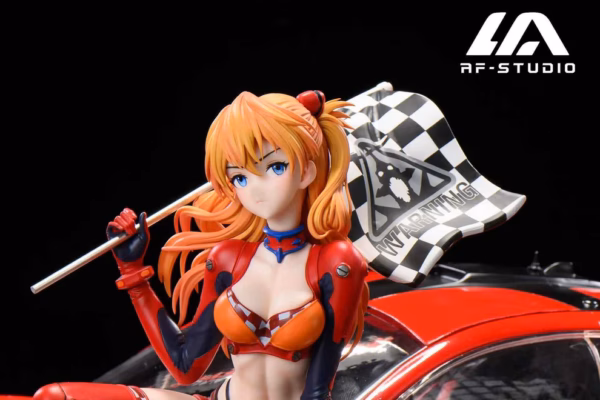 Neon Genesis Evangelion AF Studio Soryu Asuka Langley McLaren Sports Car Resin Statue 2