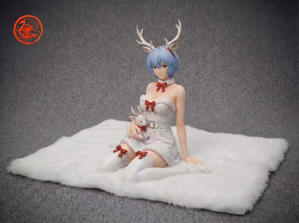 Neon Genesis Evangelion ZQ Studio Christmas Ayanami Rei x Asuka Resin Statue 4