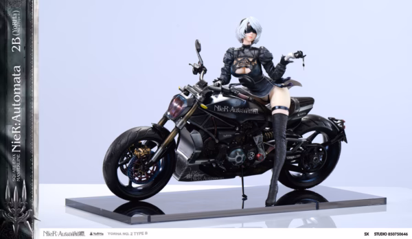 Nier Automata Aetheria Studio X SX Studio Motorcycle NieR 2B Resin Statue 2