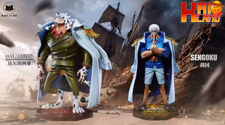 One Piece Black Studio Dalmatian x Sengoku V2 Resin Statue