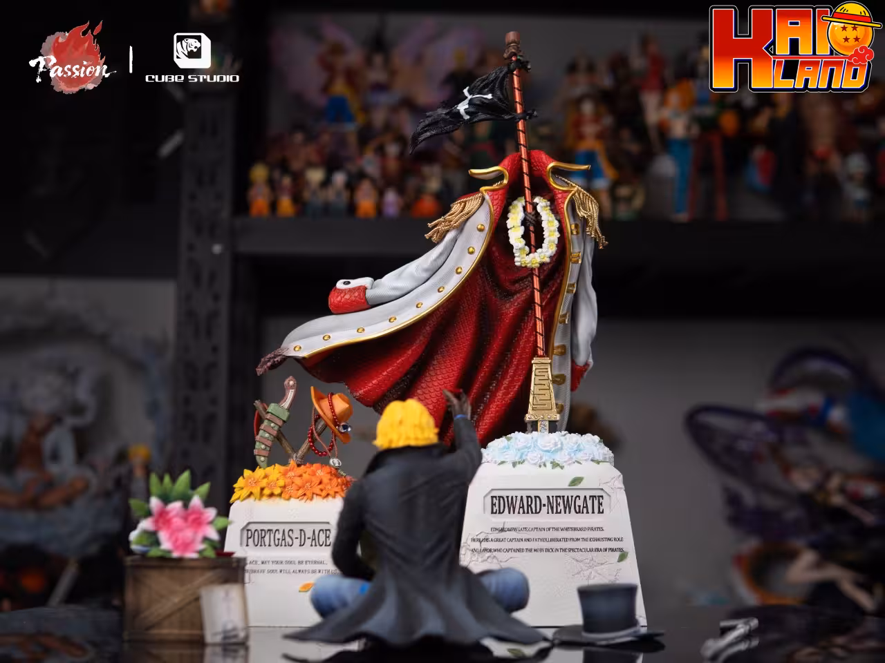 One Piece Passion Studio X Cube Studio The end of Whitebeard x ACE V2 Resin Statue