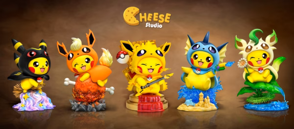 Pokemon CHEESE Studio Pikachu Cos Jolteon Resin Statue 2