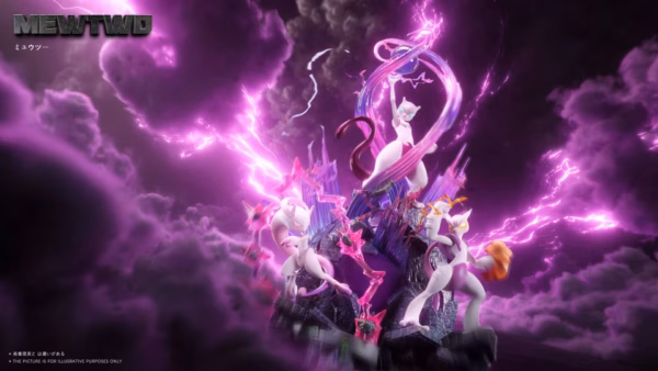 Pokemon JP Studio Mewtwo Group Resin Statue 2