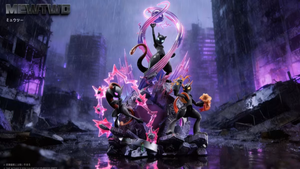 Pokemon JP Studio Mewtwo Group Resin Statue 4