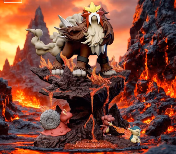 Pokemon Smile Studio Entei Resin Statue 1