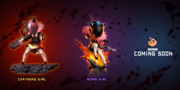 Spy × Family ZH Studio Bomb Girl Anya Cos Reze Resin Statue 3