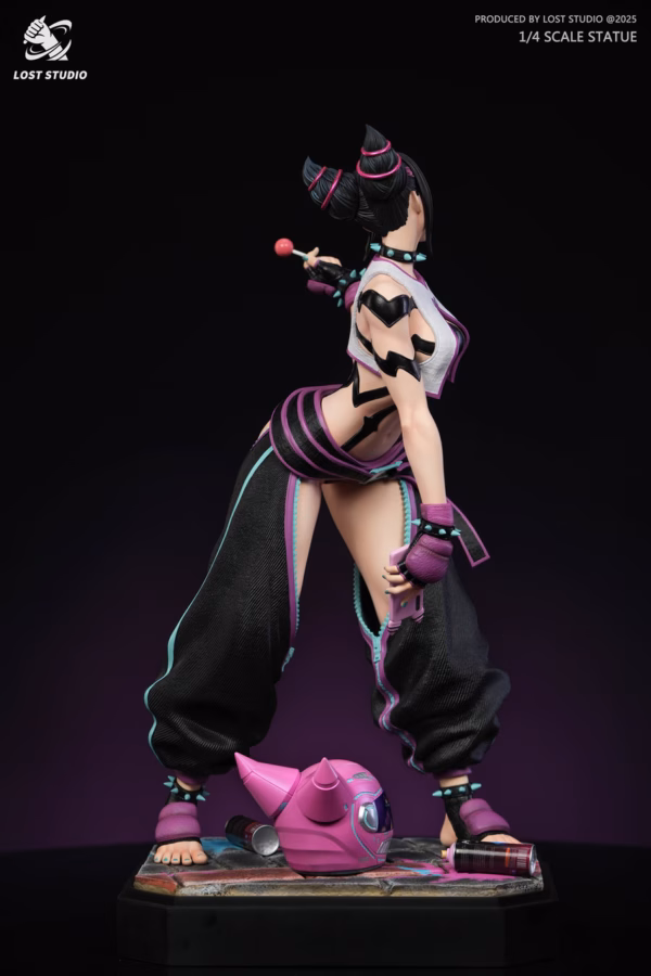 Street Fighter LOST Studio Spider Girl Han Juri Resin Statue 3