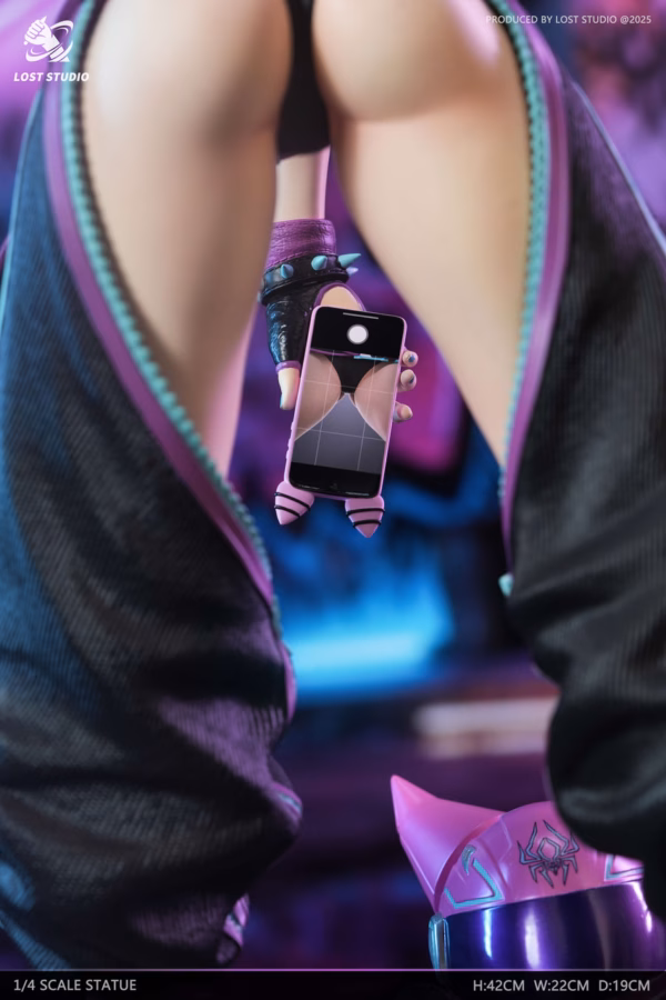 Street Fighter LOST Studio Spider Girl Han Juri Resin Statue 5