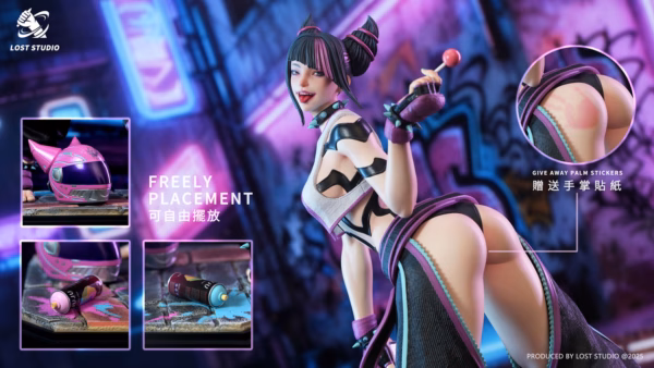 Street Fighter LOST Studio Spider Girl Han Juri Resin Statue 6