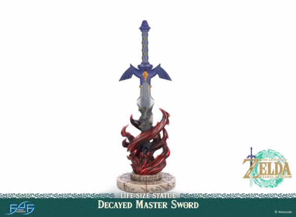 The Legend of Zelda First 4 Figures Tears of the Kingdom Decayed Master Sword Life Size Licensed Resin Statue 1