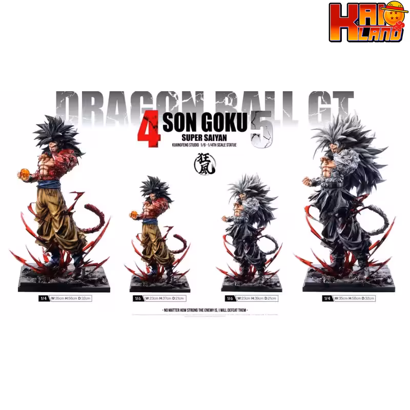 Dragon Ball Kuang Feng Studio Goku SS4 SS5 Resin Statue