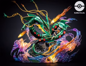 Pokemon BallBall Studio Mega Rayquaza Resin Statue