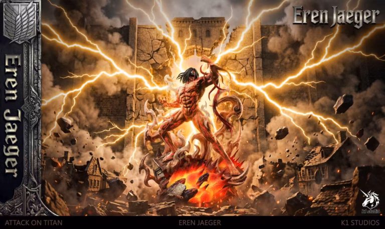 Attack on Titan K1 Studio Roaring Eren Jaeger Resin Statue