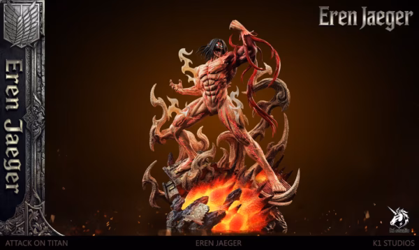 Attack on Titan K1 Studio Roaring Eren Jaeger Resin Statue 2