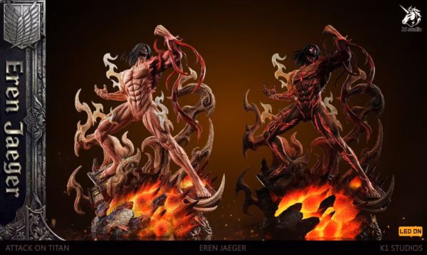 Attack on Titan K1 Studio Roaring Eren Jaeger Resin Statue 5