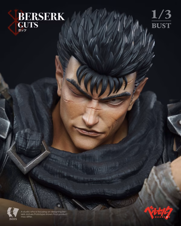 Berserk BIHS Studio Guts The Black Swordsmans Berserk Moment Bust Resin Statue 2