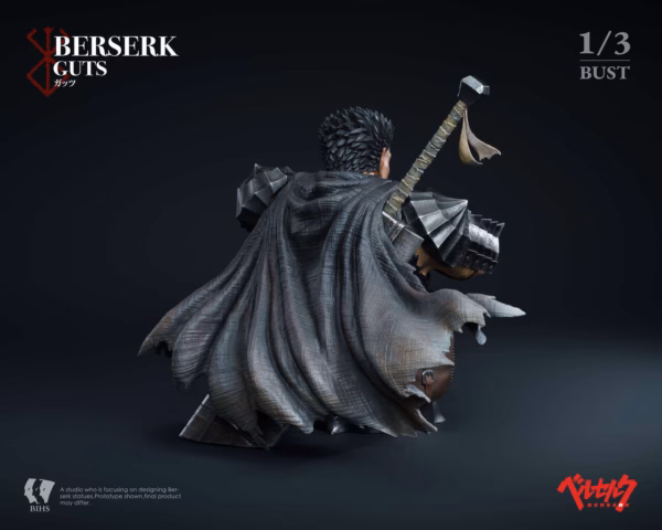 Berserk BIHS Studio Guts The Black Swordsmans Berserk Moment Bust Resin Statue 5