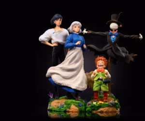 Howls Moving Castle Ying Huo Studio 5 Piece Set Resin Statue