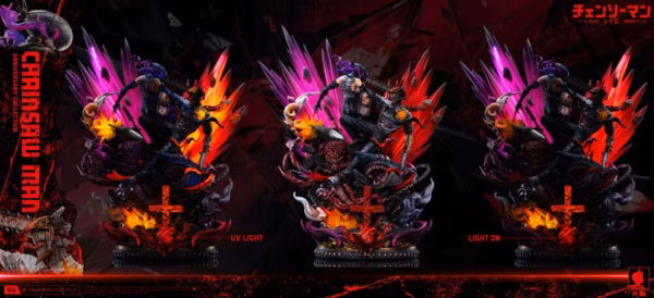 Chainsaw Man Big Feeler Studio Denji vs Reze Resin Statue 7