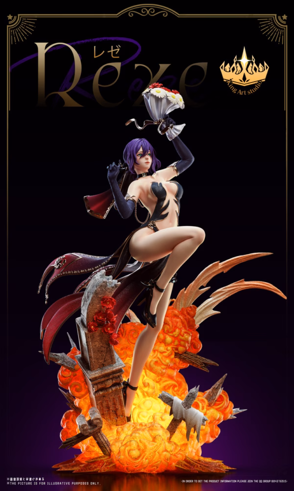 Chainsaw Man King Art Studio Wedding Dress Reze Resin Statue 2