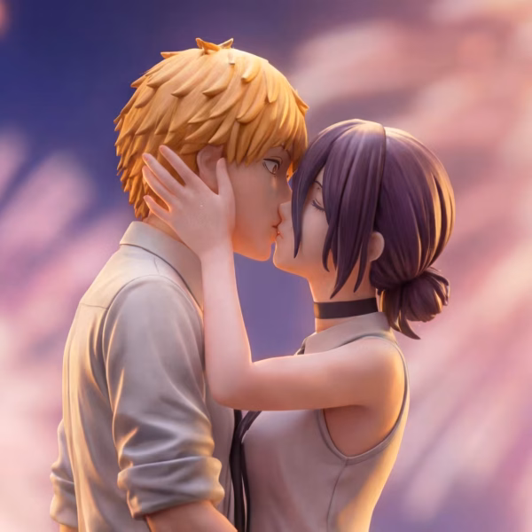 Chainsaw Man PINK Studio Denji x Reze Kiss Resin Statue 4
