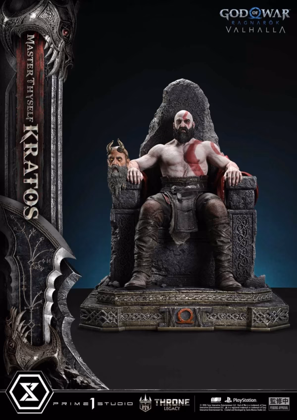 God of War Ragnarok Prime 1 Studio Thyself Kratos Licensed Resin Statue 1