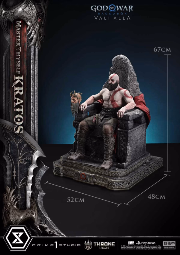 God of War Ragnarok Prime 1 Studio Thyself Kratos Licensed Resin Statue 2