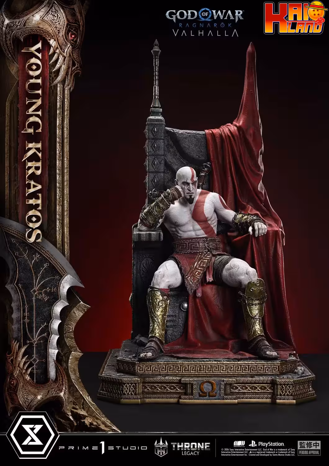 God of War Ragnarok Prime 1 Studio Young Kratos Licensed Resin Statue