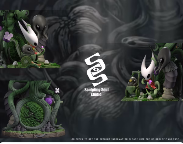 Hollow Knight Sculpting Soul Studio Greyroot x Hornet Resin Statue 2